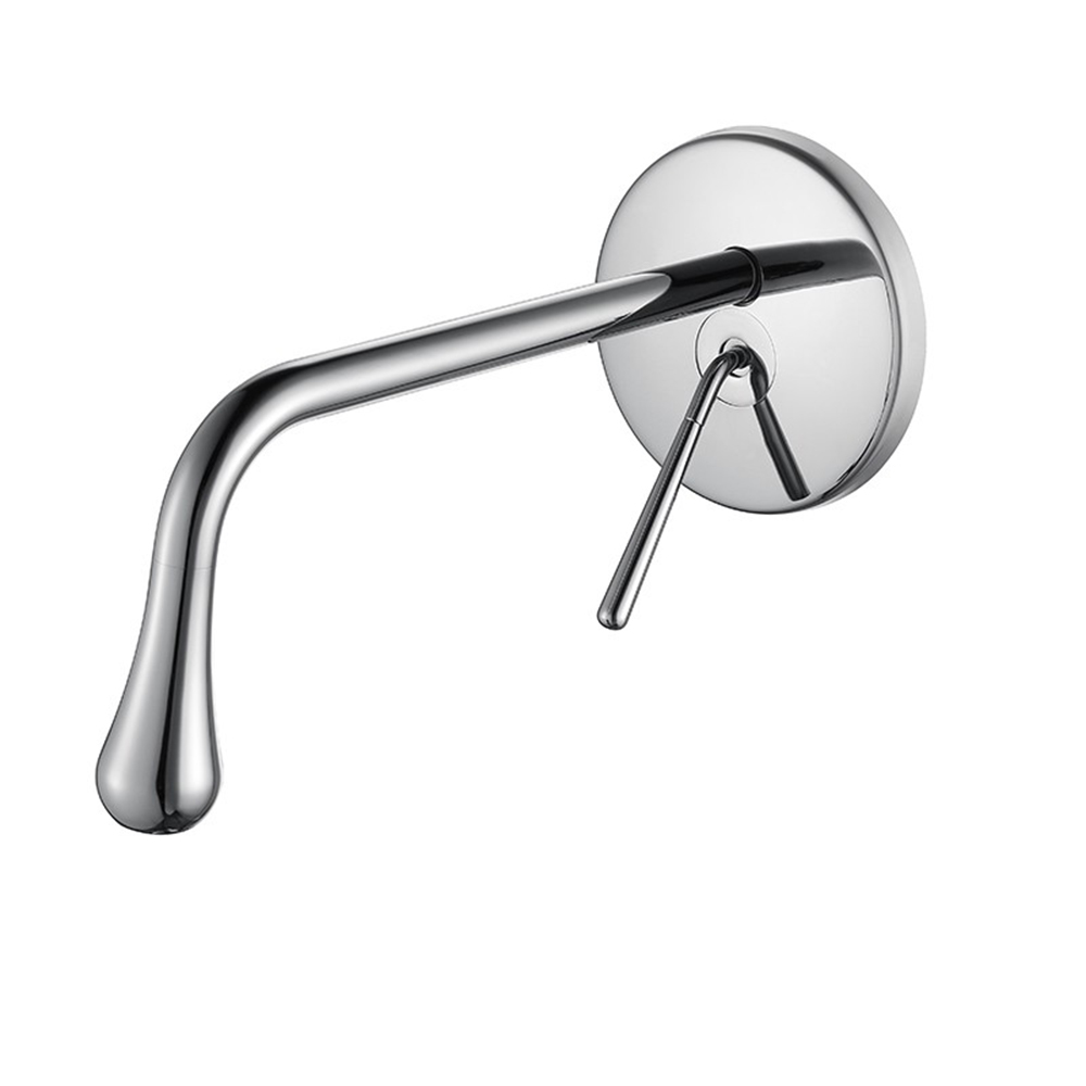 Mezclador cromado de pared para lavabo - lipsi