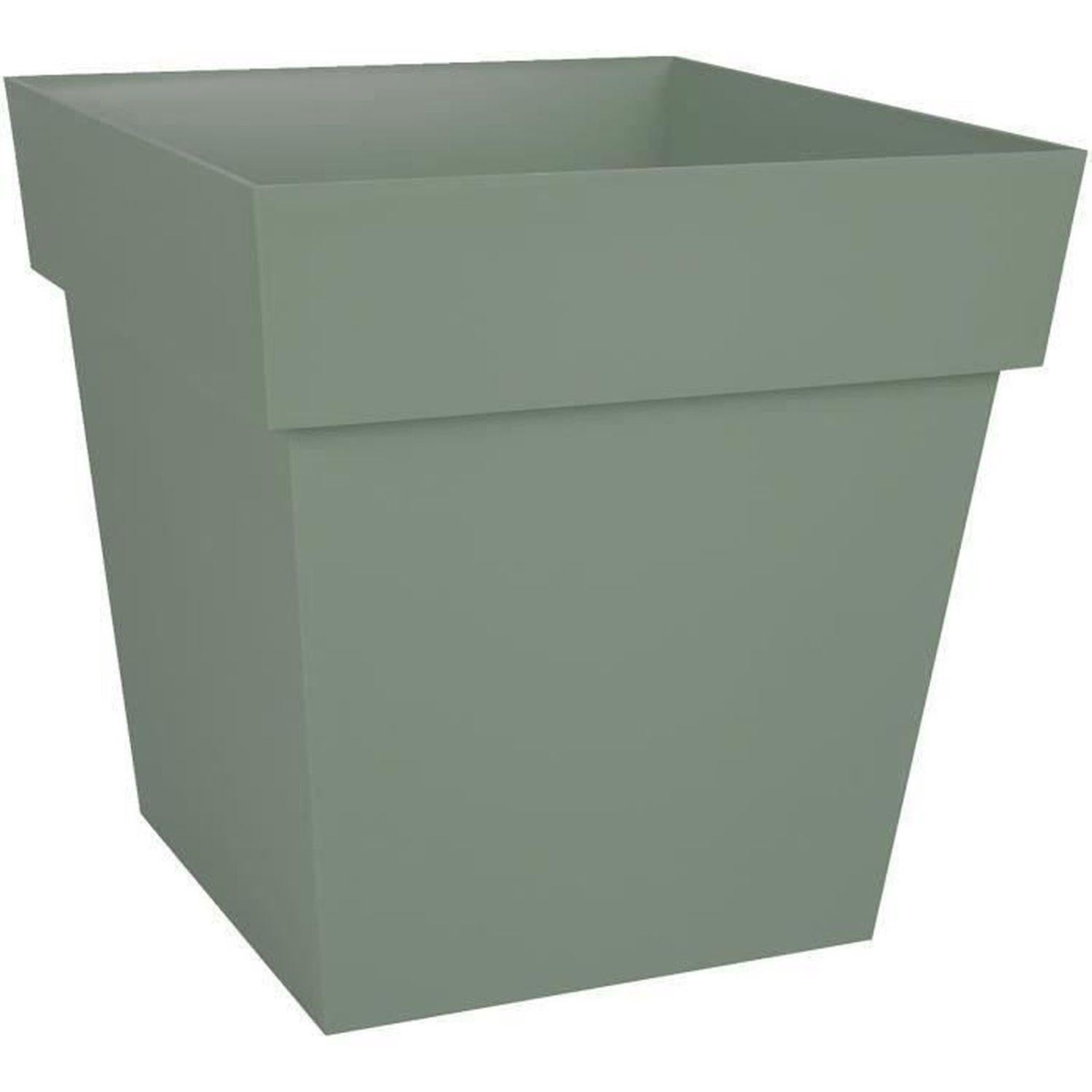 Flower Pot Dish EDA Tuscany Squared Taupe 40 cm 40 x 40 x 5,9 cm