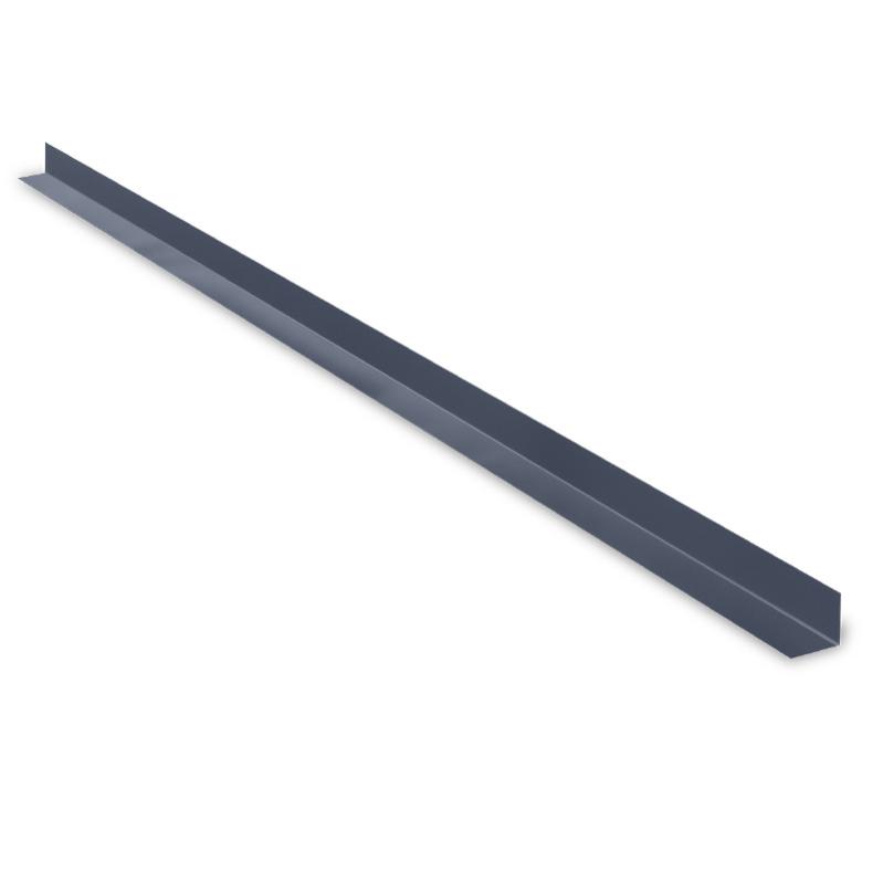 Cornière 80x80 Angle Rentrant 90° Acier Laqué 2100 Mm | Bleu Ardoise