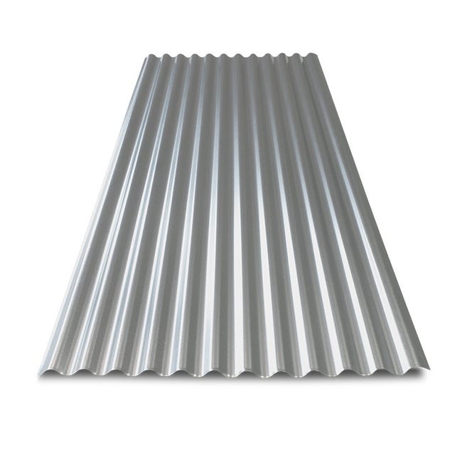 Tôle ondulée galvanisée pour couverture métallique 2100x900 mm BOTAN®