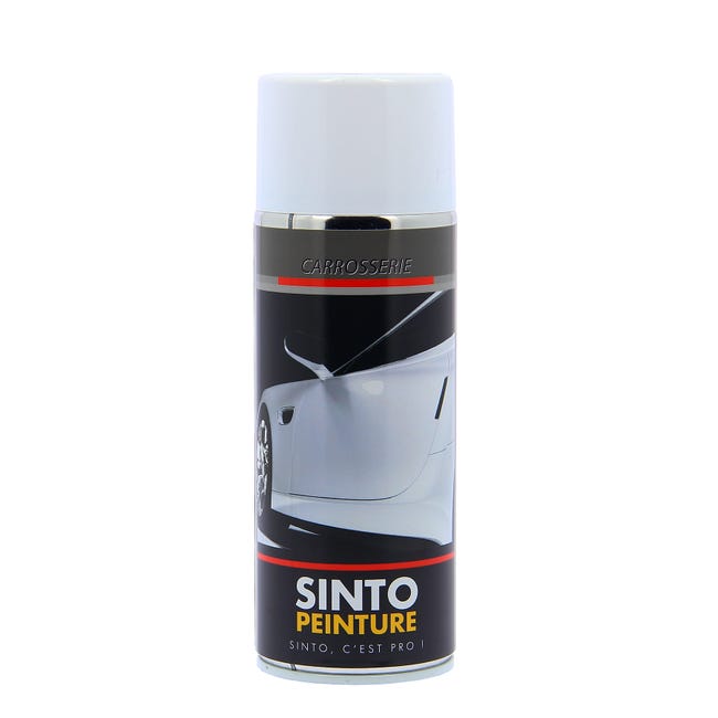 SINTO - Bombe peinture Carrosserie - Blanc brillant - Aérosol 400 ml :  : Auto et Moto