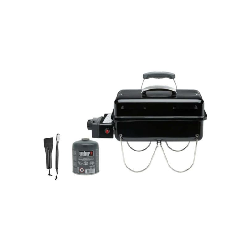Pack WEBER Barbecue à gaz Goanywhere Noir une cartouche de gaz 445g