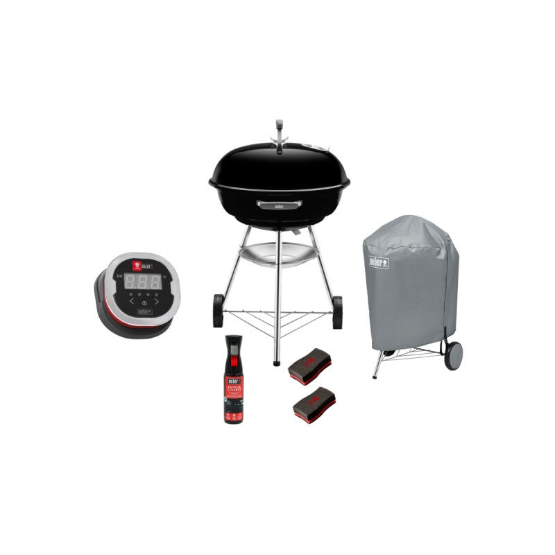 Pack Weber Barbecue Charbon Compact Kettle Cm Noir Thermom Tre