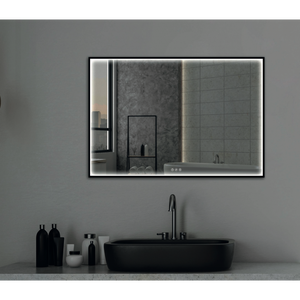 Miroir rectangle salle bain 2 lampes LED, Classic 120
