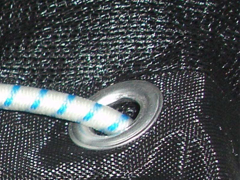 Cordino elastico rotondo con terminali in metallo, lunghezza 250mm