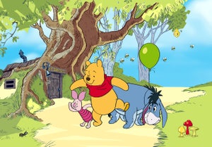 DISNEY BAMBINI CARTA da Parati 300x279cm Fotomurale Winnie The Pooh Verde  EUR 166,00 - PicClick IT