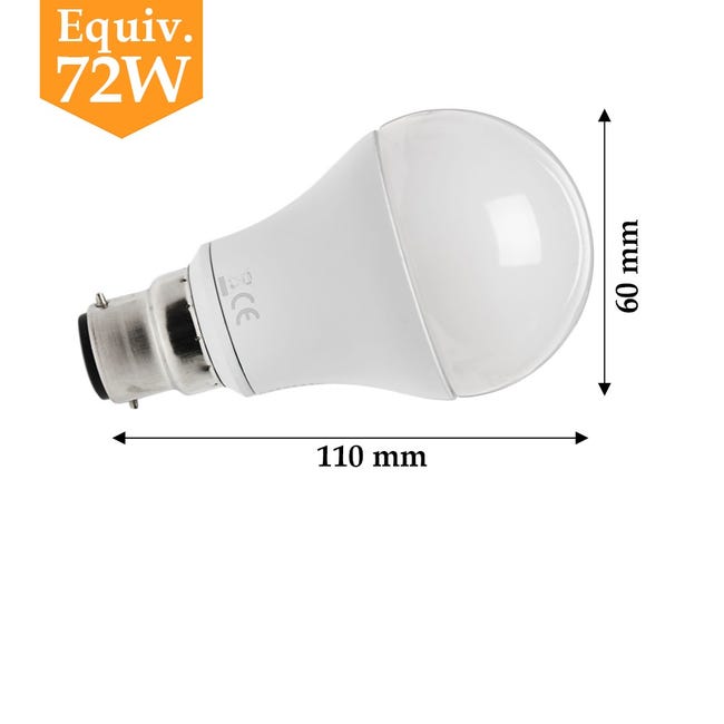 LIWI-Ampoule LED Baïonnette B22 10W, RVB + Blanc Froid 6000K