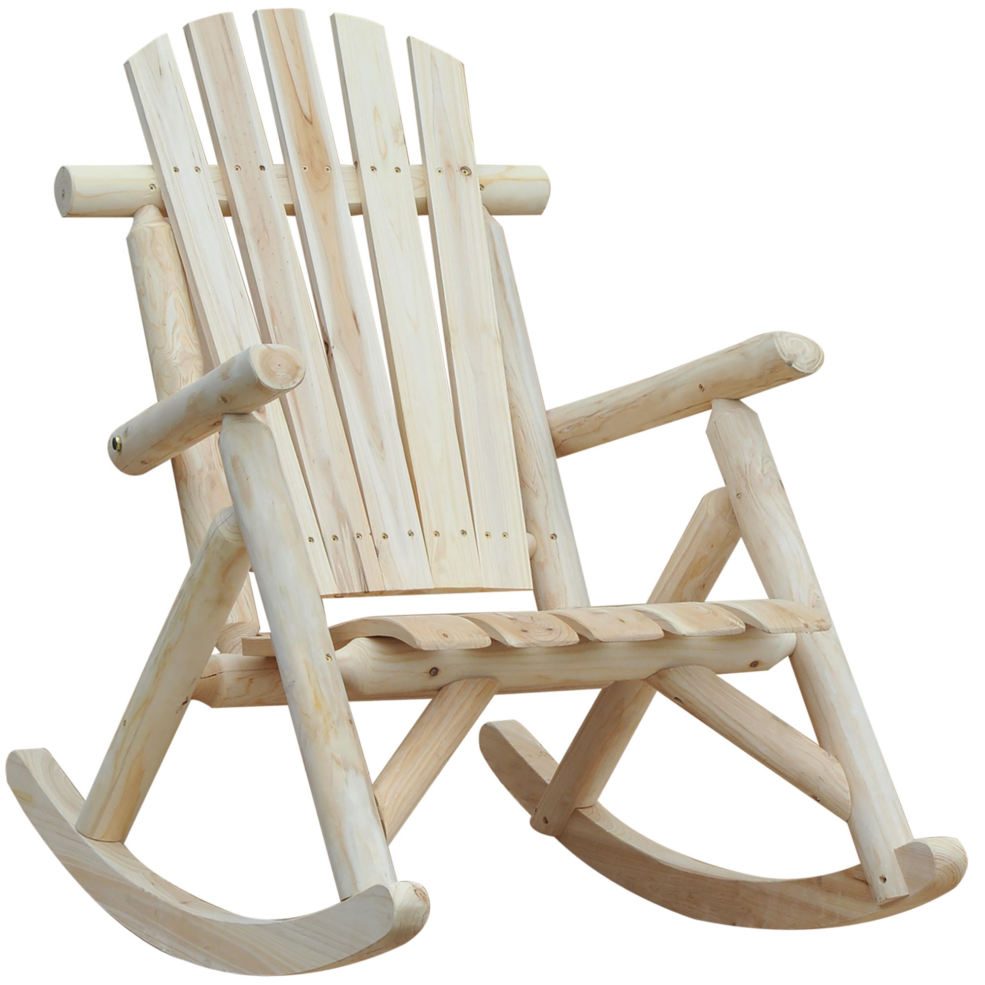 Sedia a dondolo da giardino senza cuscino Adirondack KETER con braccioli  con seduta in resina bianco