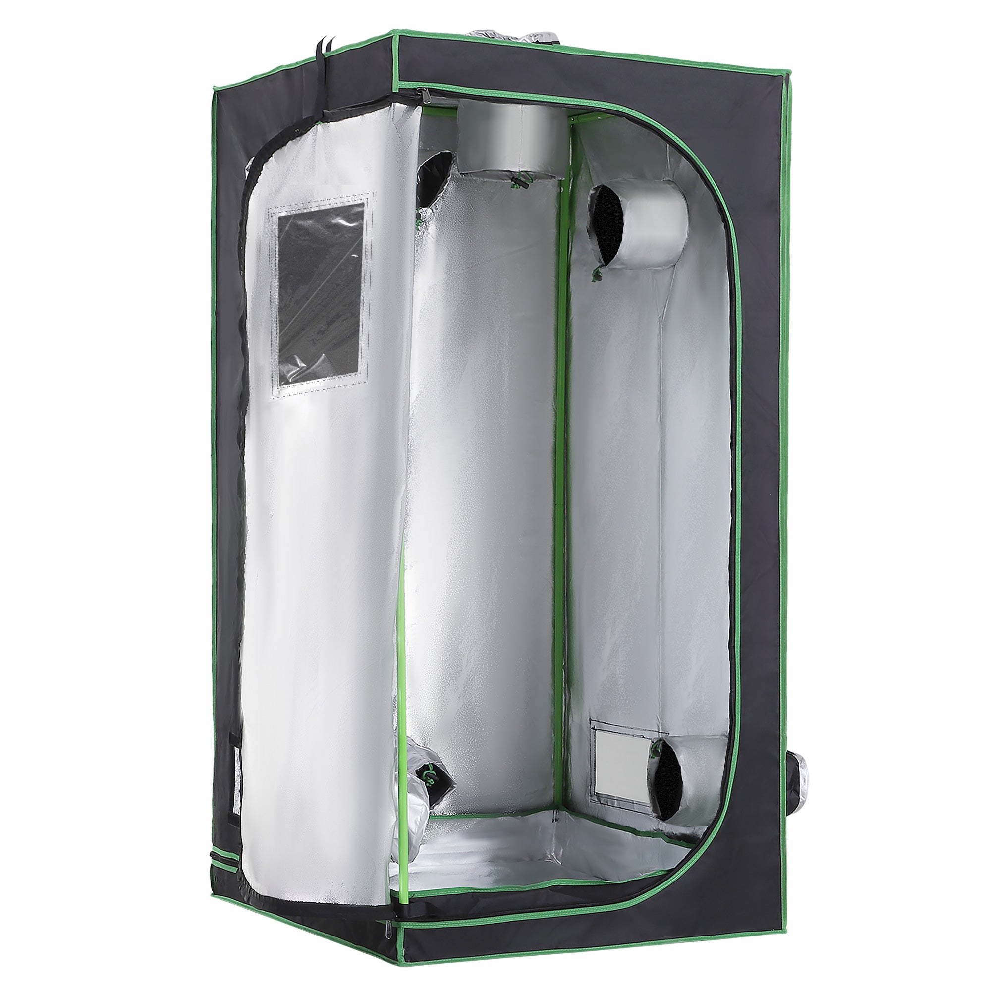 Outsunny Tenda Da Coltivazione Idroponica In Mylar E Oxford 600d Per  Riflettere La Luce Grow Box Grow Tenda 80x80x160 Cm