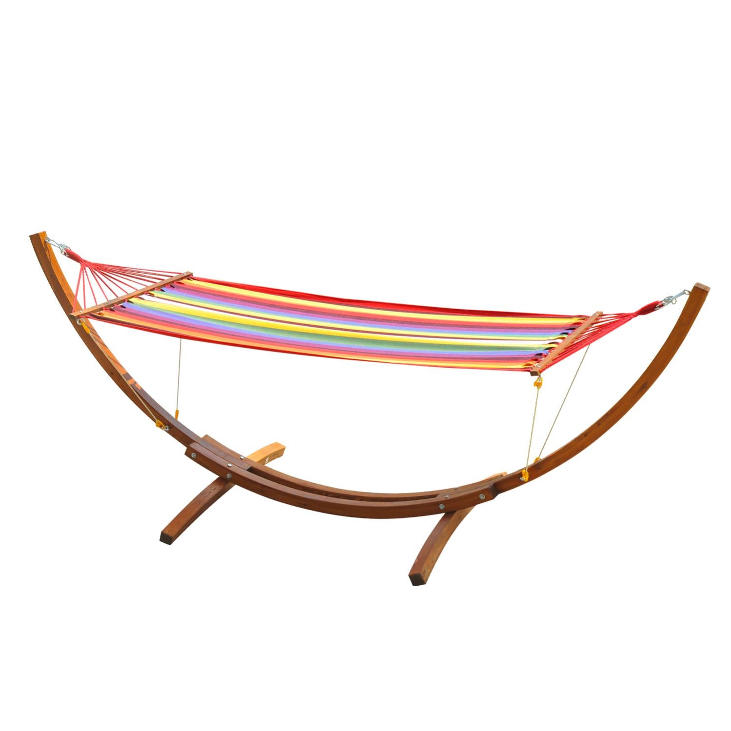 Amaca Doppia SUNCREAT Con Supporto Incluso – Portatile Da Esterno – Textilene Blu – Capacità 204kg