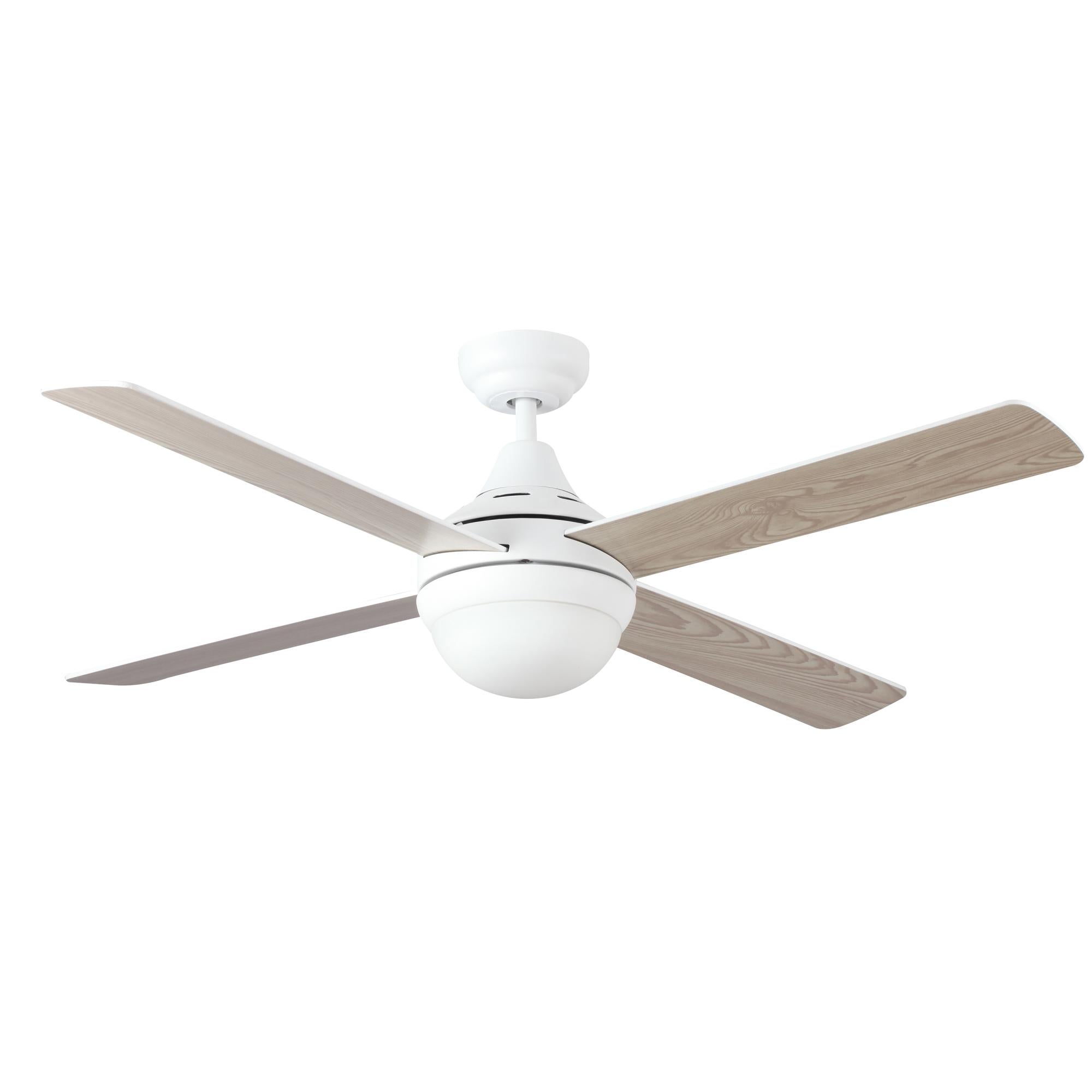 Ventilatore Da Soffitto Cyrus Con Luce - 107 Cm, 3 Velocità, Pale Reversibili, Telecomando, Bianco - Foto 2