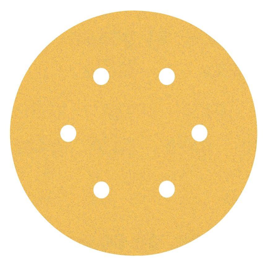 Discos De Lija Para Lijadora Excéntrica - 100 Unidades, 150 Mm De Diámetro, Grano P40 - Con Agujeros Y Velcro