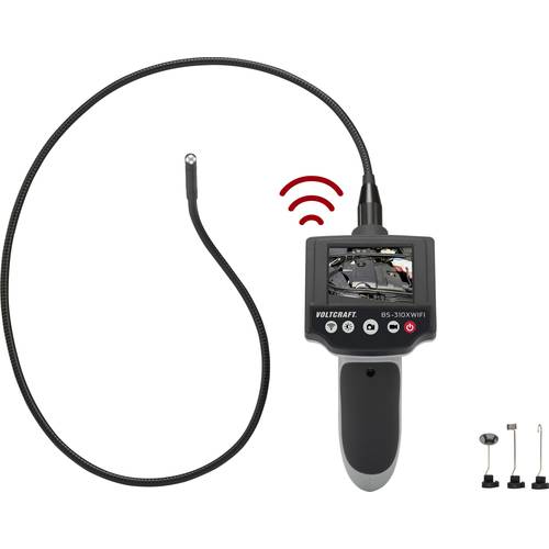 VEVOR Endoscope Articulé Bidirectionnel 180° Caméra Endoscopique Objectif  6,4 mm Écran IPS 5 po LED Zoom 8x Câble 1 m Carte 32 Go Étanche IP67 pour
