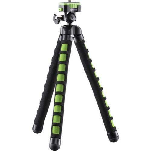 Mantona Flex Trepied Special 1 4 Pouce Hauteur De Travail 10 27 Cm Vert Pour Smartphones Et Gopro Leroy Merlin