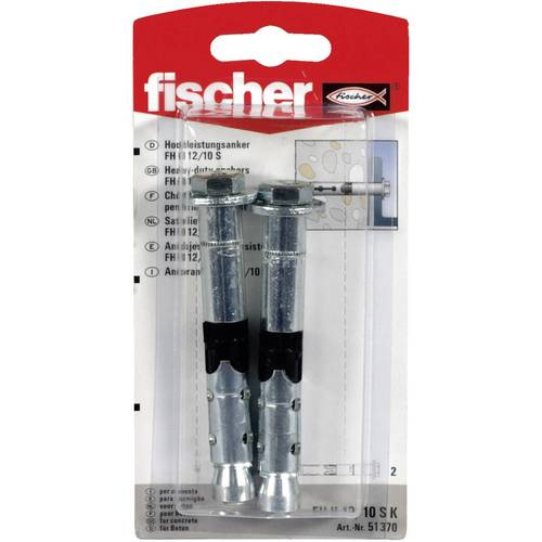 Fischer Cond..25 Cheville a expansion fh ii-s Type.FH II 15/10S 
