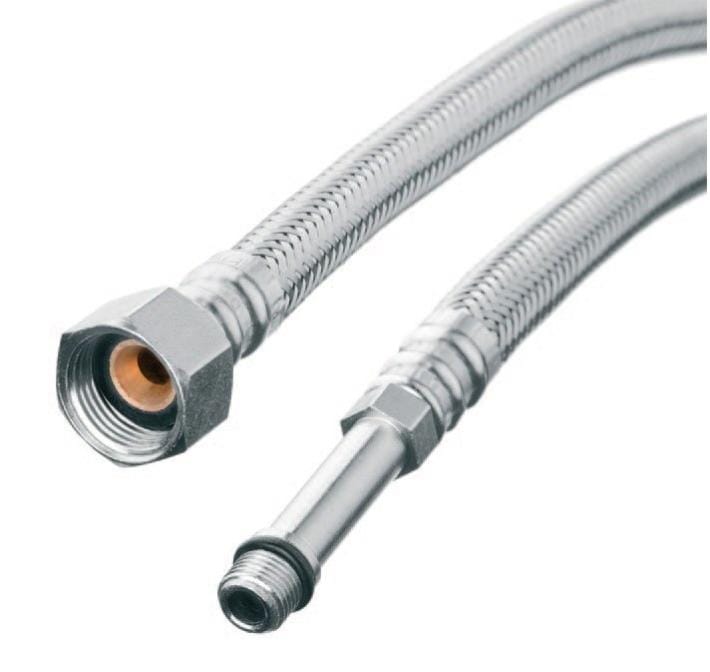 Flexi conector del grifo monobloc cuenca cocina flexible de manguera de 1 2 x m10 1 4 de longitud 50cm Leroy Merlin