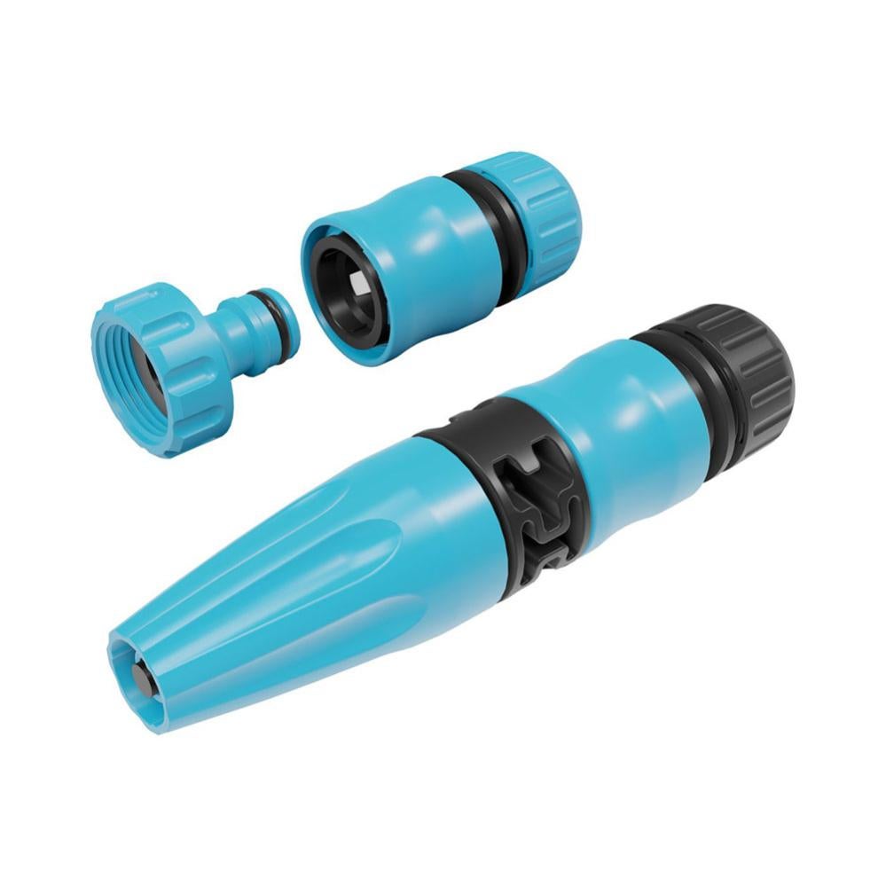 Set di 2 paia di tubi da giardino 2 in 1, 1/2 e 1,9 cm, connettore