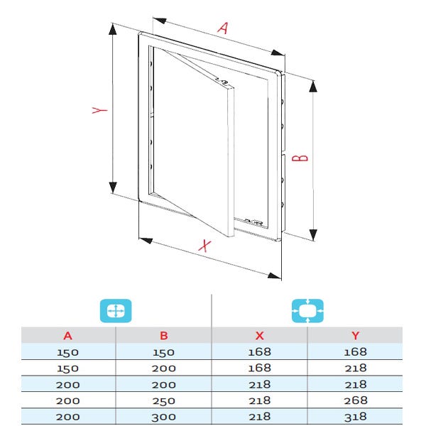200x250mm resistente plástico ABS de color plata panel de la puerta de  acceso de inspección de satén