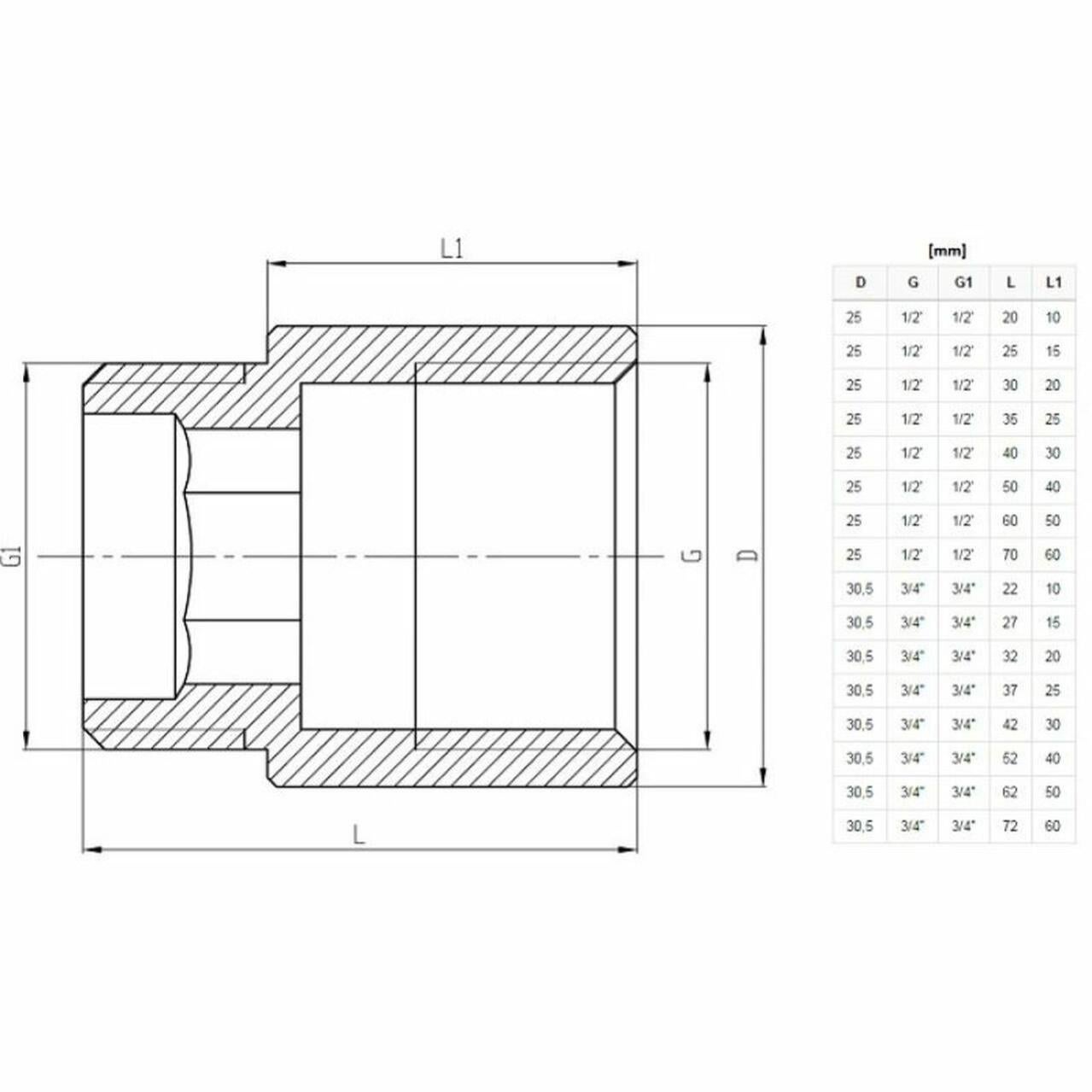 Raccord à Souder Femelle Aluminium Filetage BSP 1/2 Pouces - Réservoir Puisard Sec