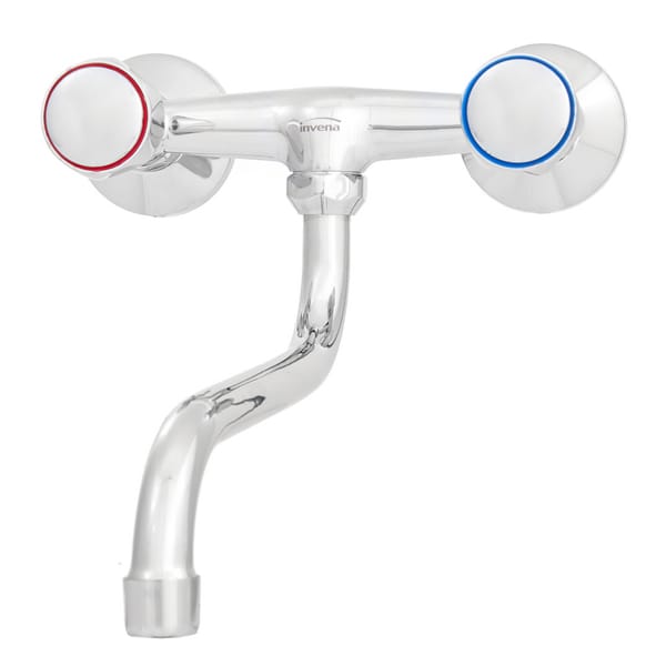 Grifo De Cocina Cromo Mural Cano Inferior 20Cm Leroy Merlin