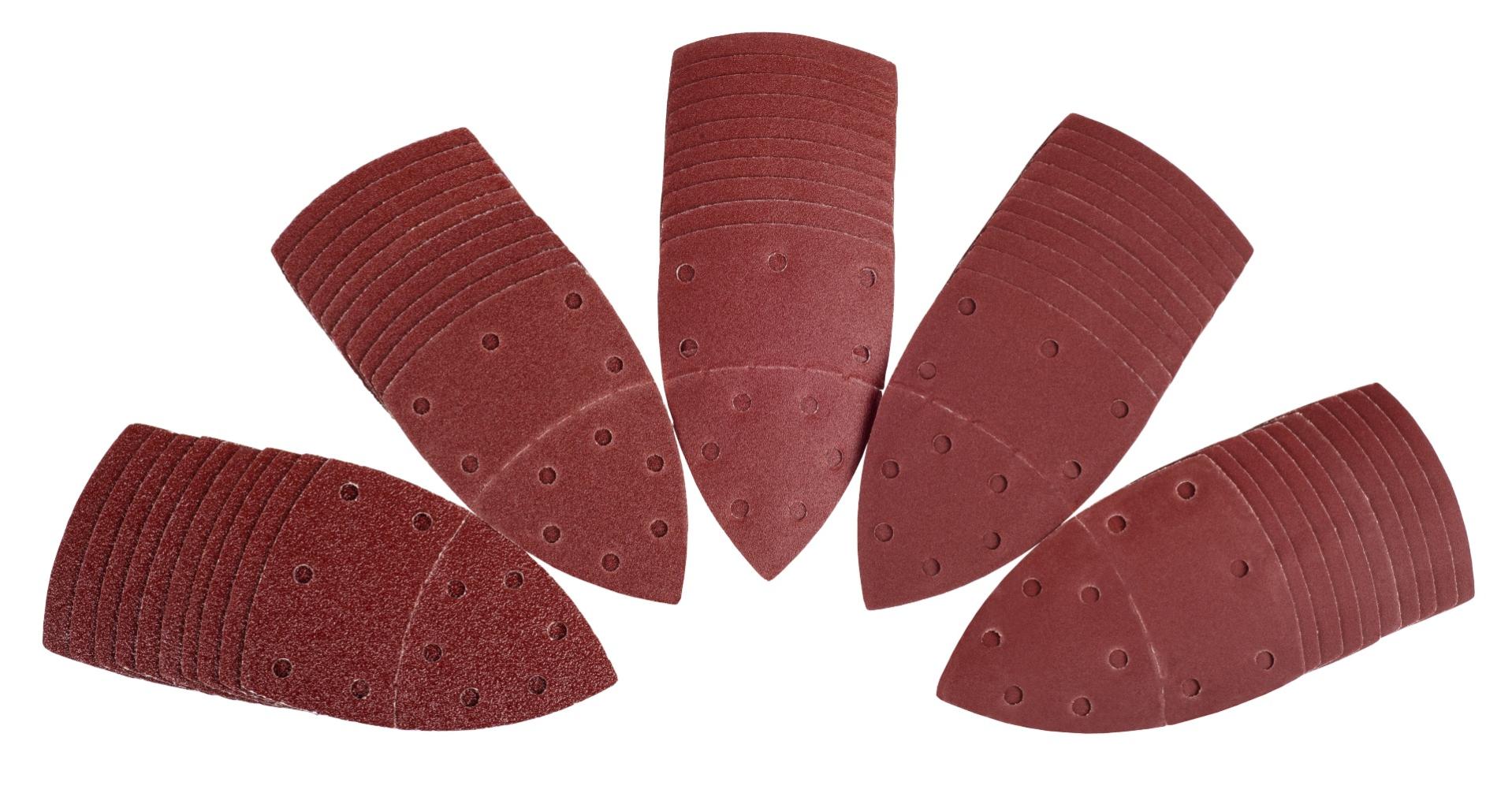 Carta Abrasiva Per Levigatrice A Delta - 50 Pezzi Autoadesivi, 140mm, Grana Mista 40-240 - Foto 7