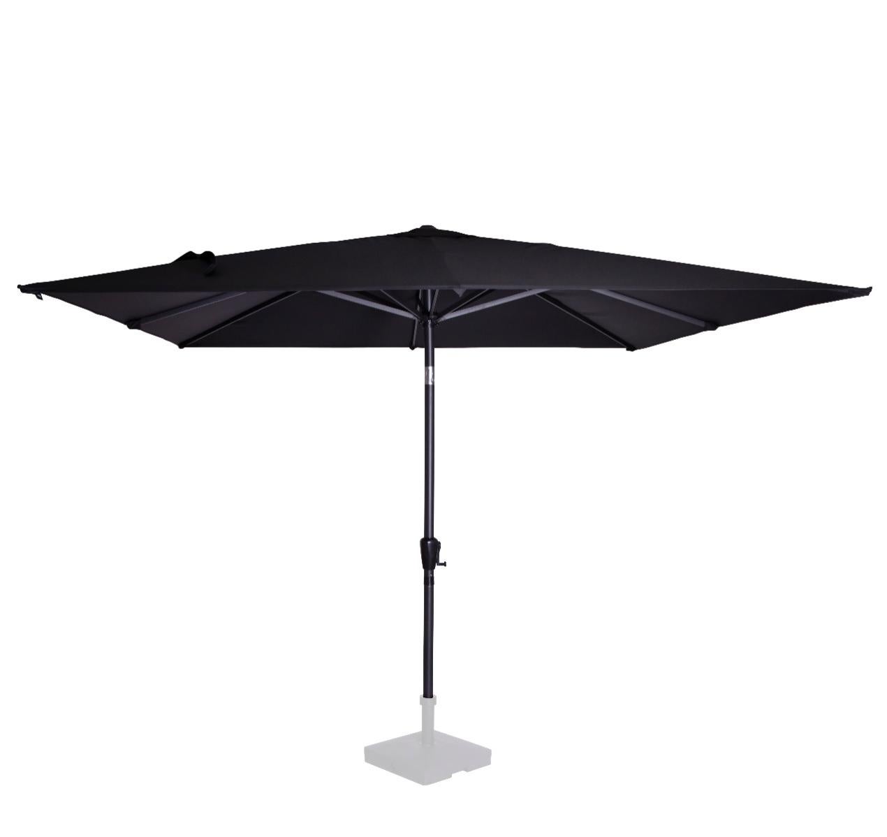 Ombrellone Parasole Da Giardino VONROC Premium Recanati 300cm Inclinabile Tessuto Upf50 Antracite Nero 89179102