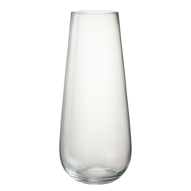 Paris Prix Vase Design En Verre "lyna" 60cm Transparent Leroy Merlin
