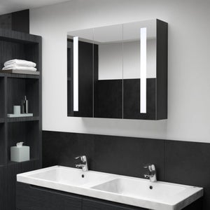Specchiera contenitore bagno bianca 85 x 66 cm con 2 ante a specchio sui  lati e un faretto centrale - Vendita Online ItaliaBoxDoccia