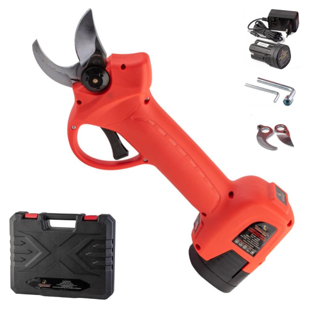 Forbici Da Potatura Kit 2 Batterie Litio 8 Ore Autonomia E Valigetta