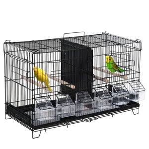 Ferplast Cage Oiseau PIANO 4, Cage Canari Oiseaux, avec Mangeoires