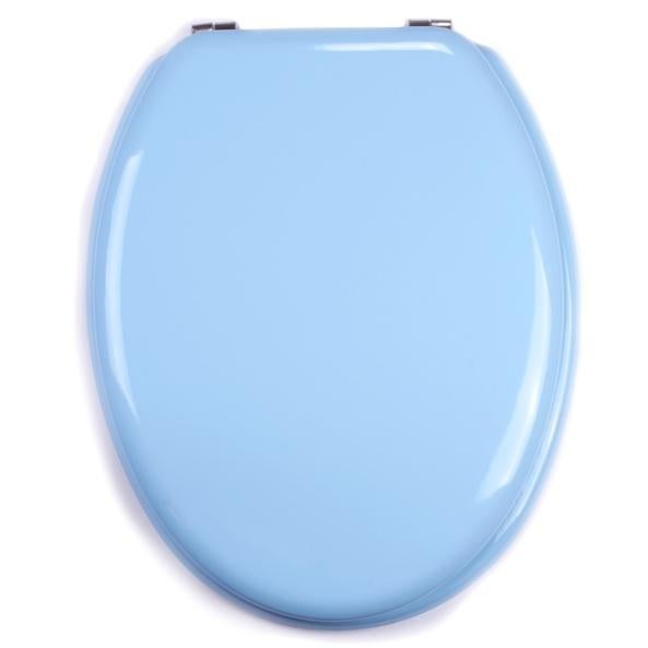 MSV Abattant WC MDF CLÉO Bleu Ciel Charnières Inox Leroy Merlin