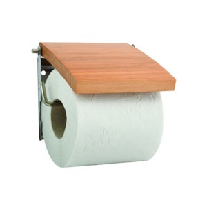 Relaxdays Ensemble Porte Papier Toilettes Porte Brosse WC Sur Pied  Distributeur de Papier SDB Bambou 82x36x21cm, Marron