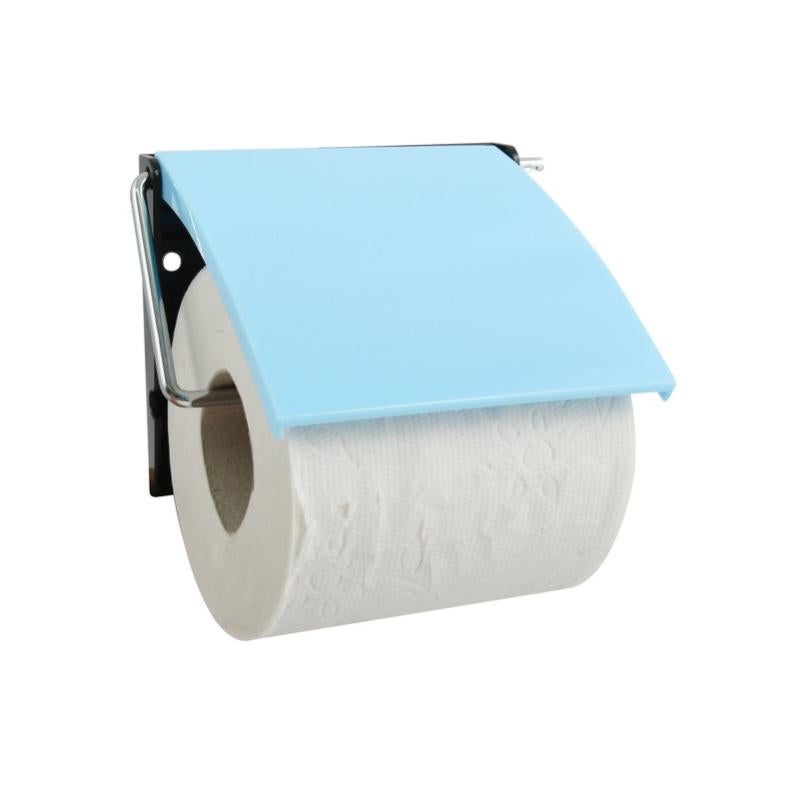 Porte-Rouleau Papier WC Mural Design Rouge – PS & Acier Chromé Élégant Et Pratique