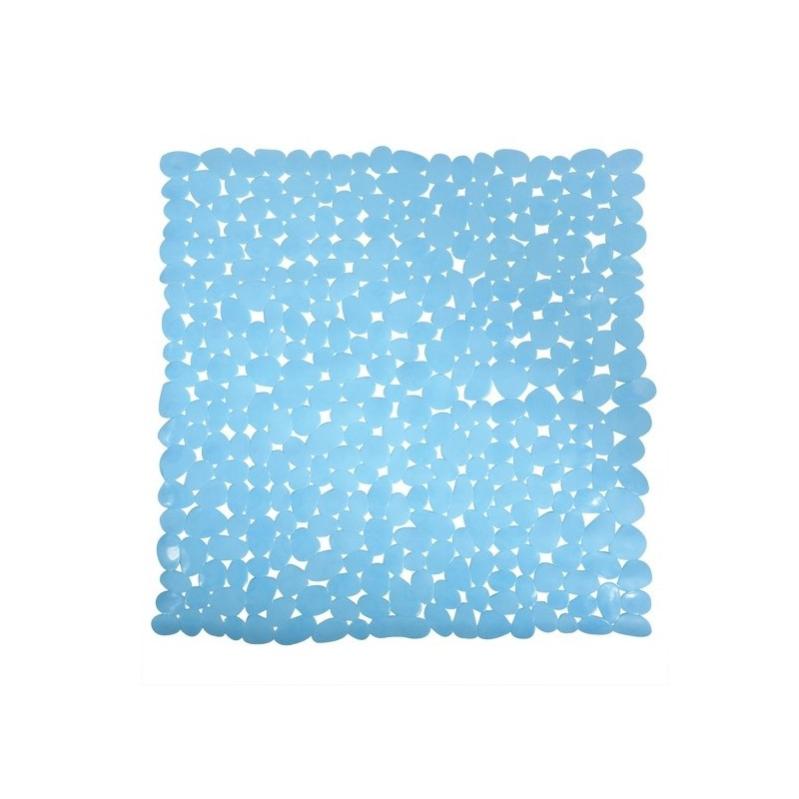 Alfombra De Baño Antideslizante - Diseño De Piedras, PVC, Color Beige, 53x53 Cm