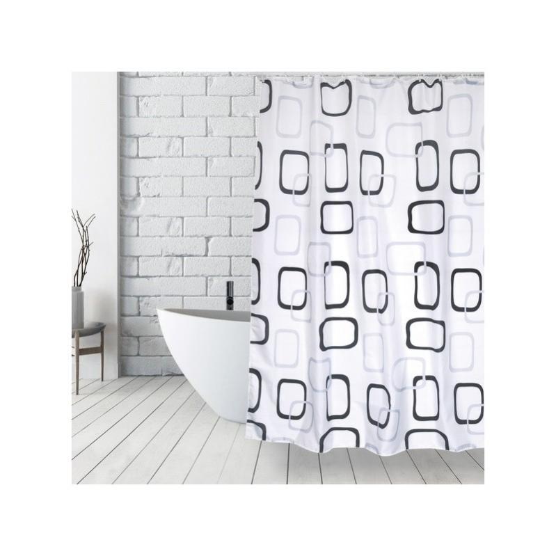 Cortinas De Ducha - Poliéster - 200x200cm - Resistentes Al Moho Y Al Agua - Degradado Azul Claro