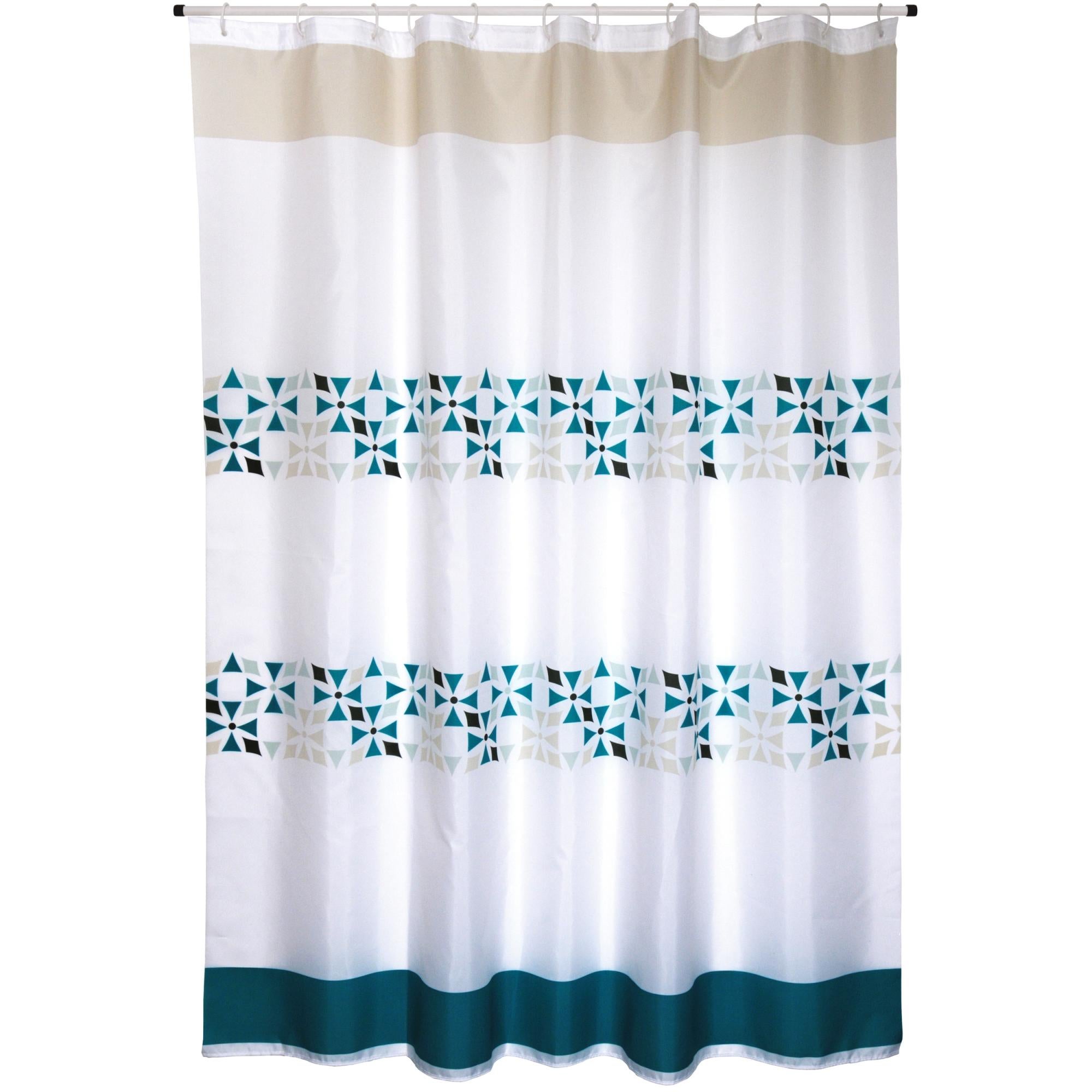 Miffrank Tenda Da Doccia Rustica Floreale Grigia - Set Con 12 Ganci, Stile Fattoria Americana, 200x72 Pollici