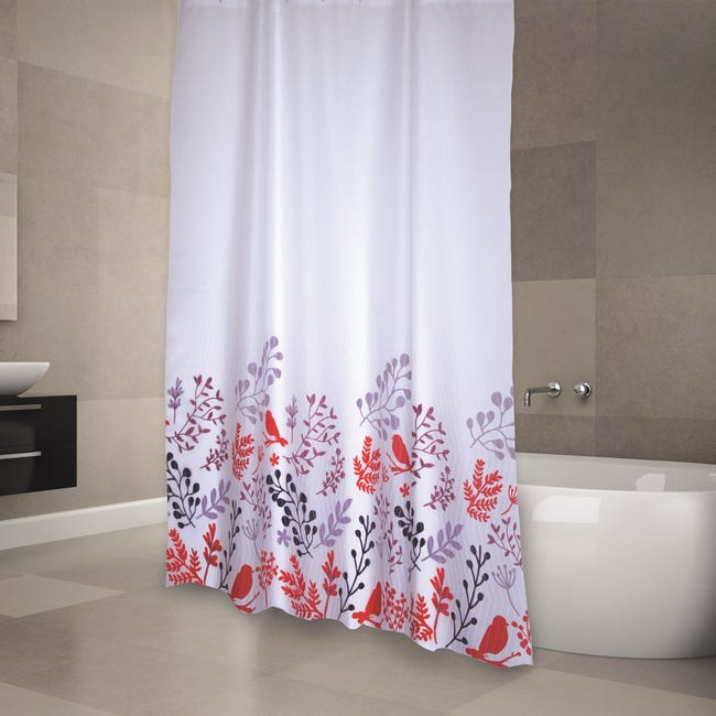 Tenda da bagno MSV, Bianco 180 x 200 cm