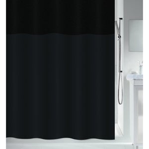Rideau de douche avec revêtement en Silicone, 3 pièces, aimants puissants,  sans bruit, empêche le soufflage du rideau de douche Blanc