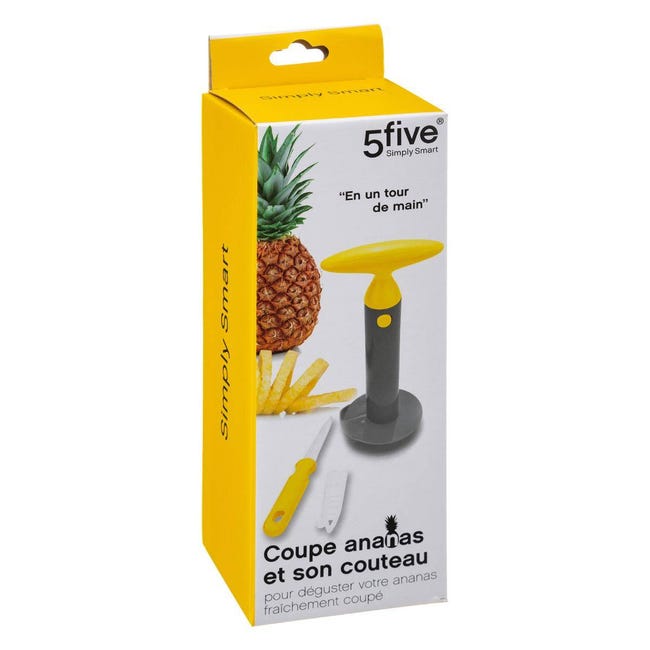 Éplucheur d'ananas avec couteau, plastique, 5five Simply Smart