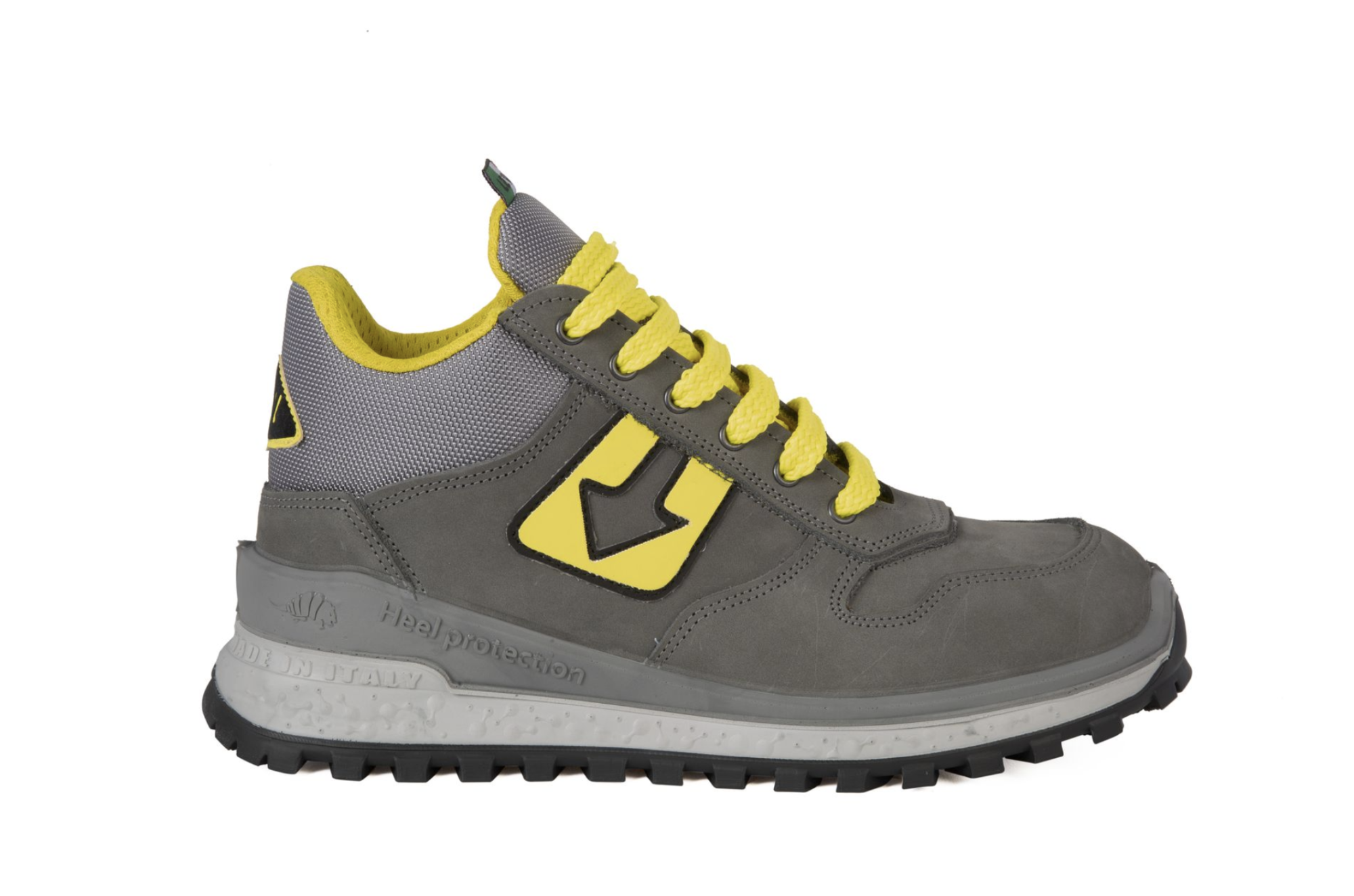 Lewer Scarpe Antinfortunistiche Berlino Skill S3 - Made In Italy - Pelle Grigia/Gialla - Taglia 43 - 3