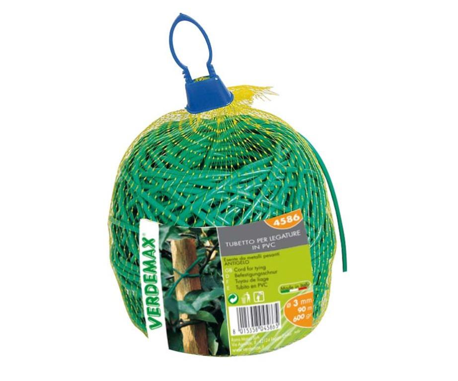 Tubetto Agricolo Elastico Gomitolo 5mm Rosso - Legaccio Per Viti, Piante E Alberi Da Frutto - Modello Extra Rete - 3
