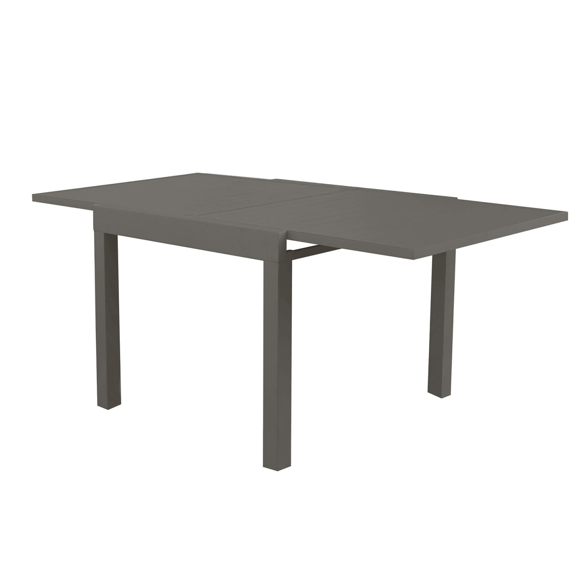 vorghini Tavolo Quadrato da Giardino 90x90 cm in Alluminio e Vetro Amalfi 