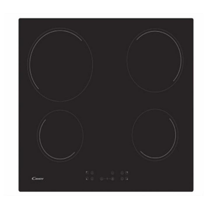 Table de cuisson vitrocéramique 4 feux 6500w noir - Candy CC64CH