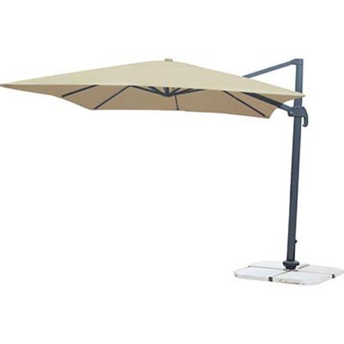 Ombrellone 3 livelli con palo in alluminio Bordeaux 2x2 m