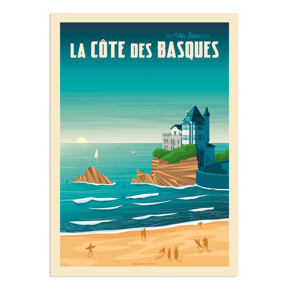 Affiche Vintage de Biarritz - Biarritz dès 20,00 €