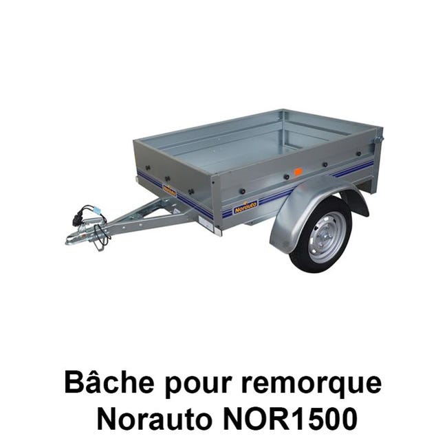 Bâche haute NORAUTO 150 x 105 cm (H:30cm) pour remorque NORAUTO REGULAR 200  1M50 / NORAUTO PREMIUM 150 - Norauto