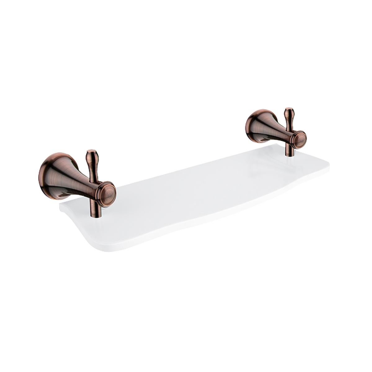 ANCIENNE GRANDE TABLETTE étagère salle bain porcelaine blanche art deco