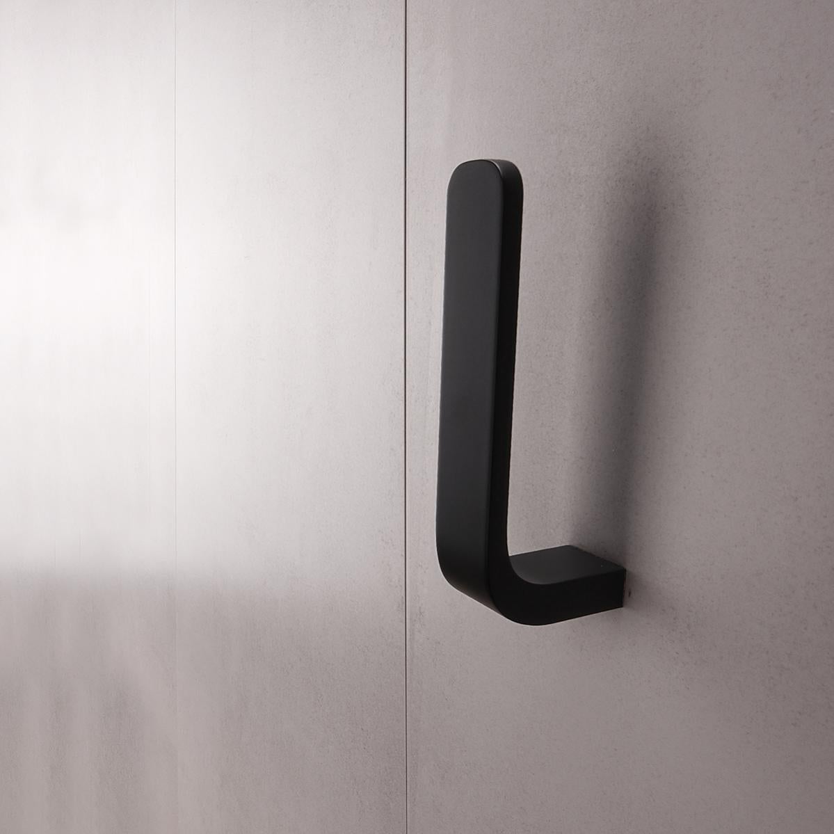 Porta Rotolo Ricambio A Muro Nero Opaco, Nikau | Leroy Merlin - Foto 9