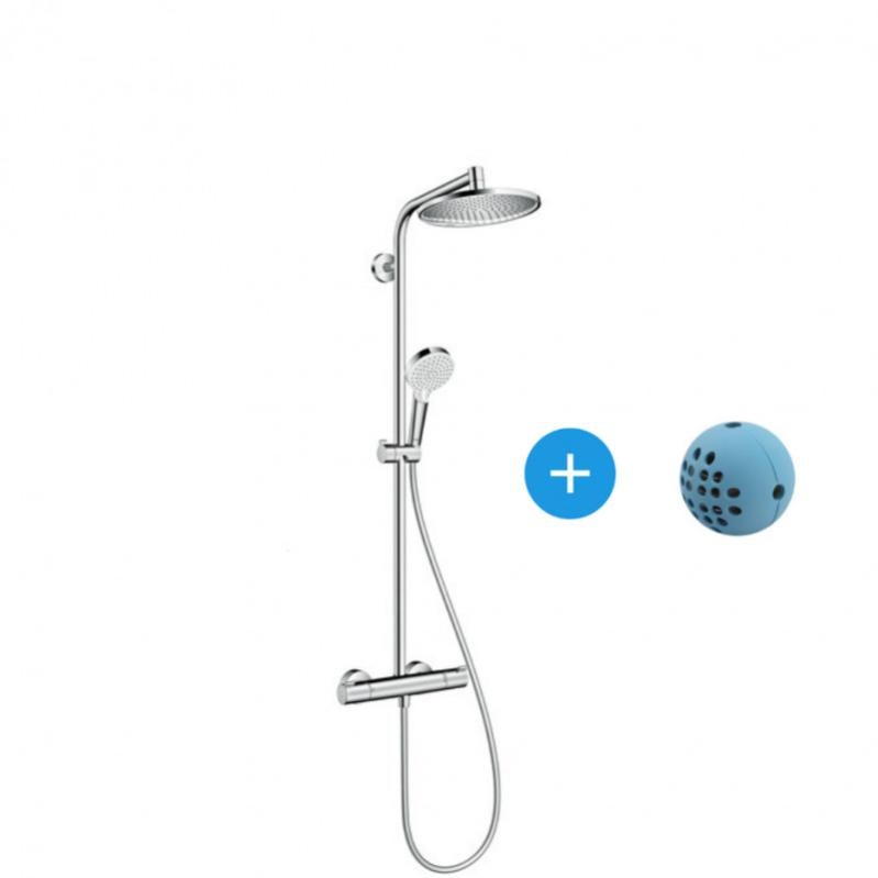 Hansgrohe Pack Colonne De Douche Showerpipe Crometta S240 Chromé + Ips