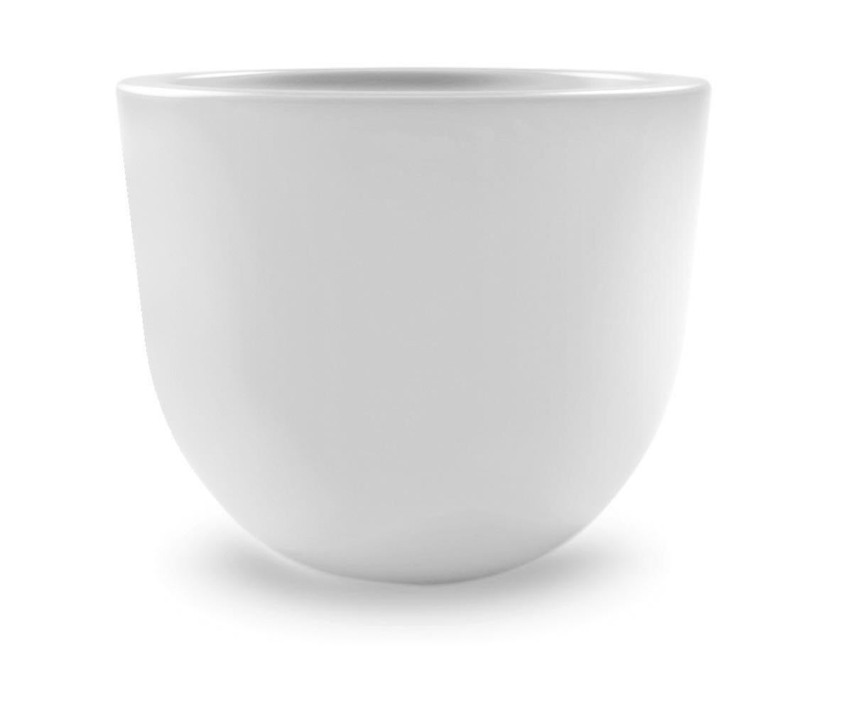 Vaso rotondo in resina Eggy 45 cm. Bianco | Leroy Merlin